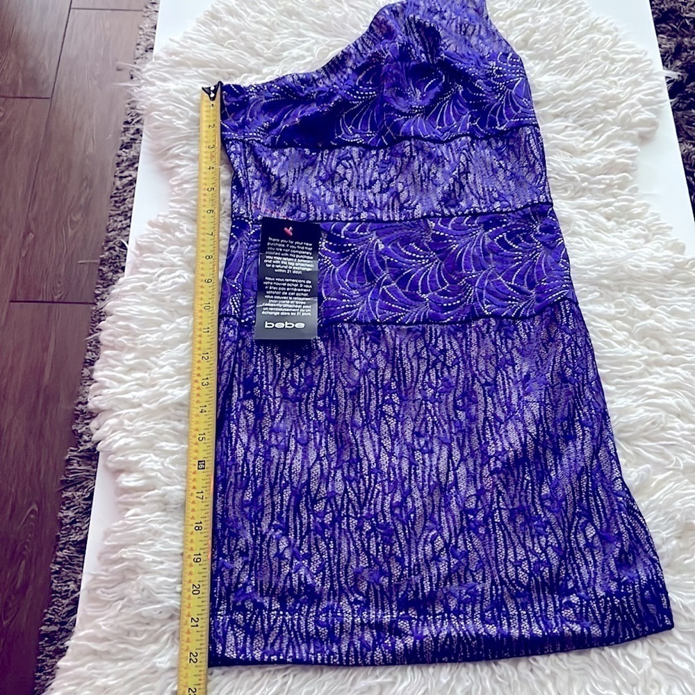 Bebe One Shoulder Mini Dress! Tags Attached! Valentines Day!π - Picture 9 of 16
